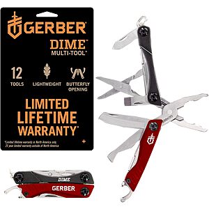 Gerber Gear Dime 12-in-1 Mini EDC Multitool (Red) $17.15 + Free S&H