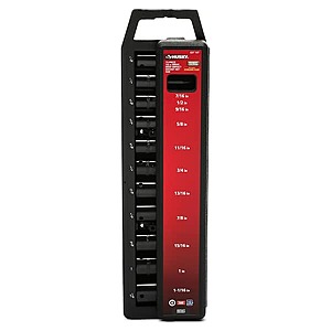 11-Pc Husky 1/2" Drive SAE 6-Point Deep Impact Socket Set w/ Case (SAE or Metric) $35 + Free S&H