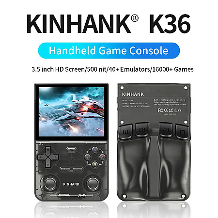 KinHanK K36 Retro Game Emulation Handheld (Black) $24.45 + Free U.S. Shipping @ AliExpress
