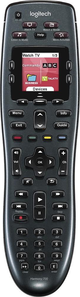 Logitech Harmony 700 8-Device Universal Remote (Black) $50 + Free S/H