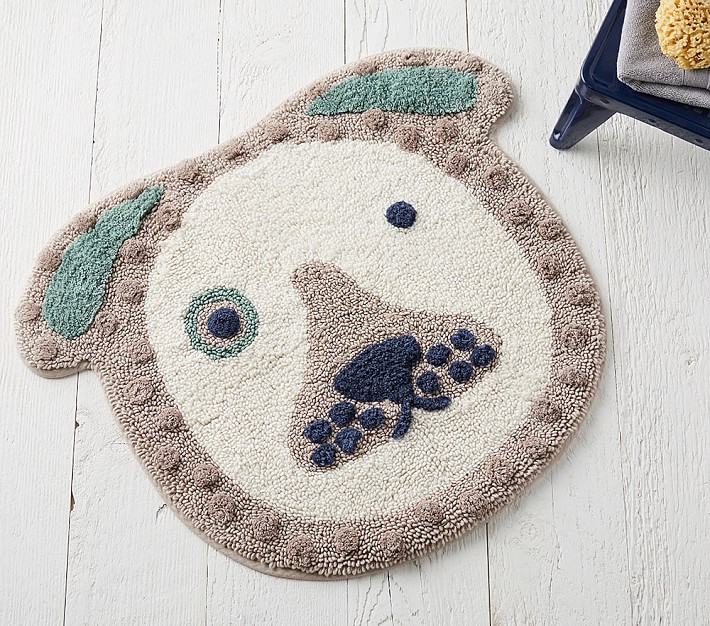 Eco Chic Organic Cotton Kids Bath Mat Puppy Slickdeals Net