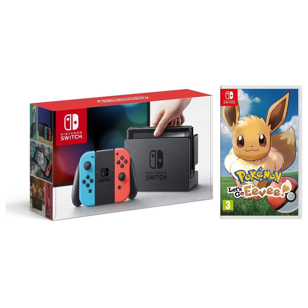 32gb Nintendo Switch Console Bundle W Pokemon Lets Go