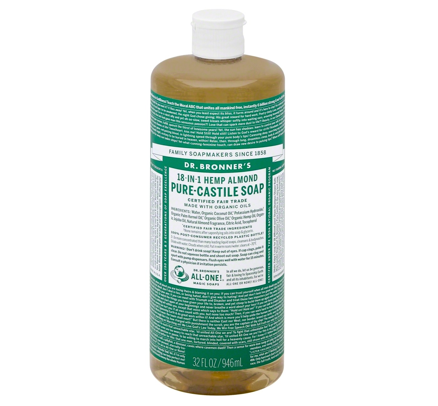 32 oz. Dr. Bronners Normal Castile Cleaning soap + $5 Emphasis Present Card EXPIRED picture about Bronner's 15 Off Printable Coupon named 32 oz. Dr. Bronners Purely natural Castile Cleaning soap + $5 Emphasis Reward Card EXPIRED
