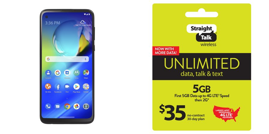 Moto G Power Straight Talk Locked c+ $35 5GB 30-Day Prepaid Plan $154 (down from $184) @ Walmart