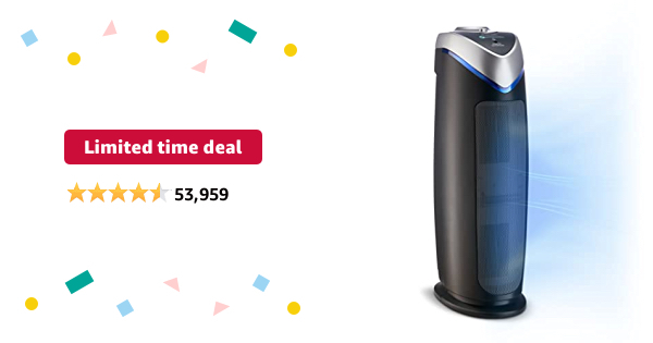 Limited-time deal: Germ Guardian Air Purifier for Home, Bedroom, Office, H13 HEPA Filter, Removes Dust, Allergens, Smoke, Pollen, Odors, Mold, UV-C Light Helps Kill Germs - $64.99