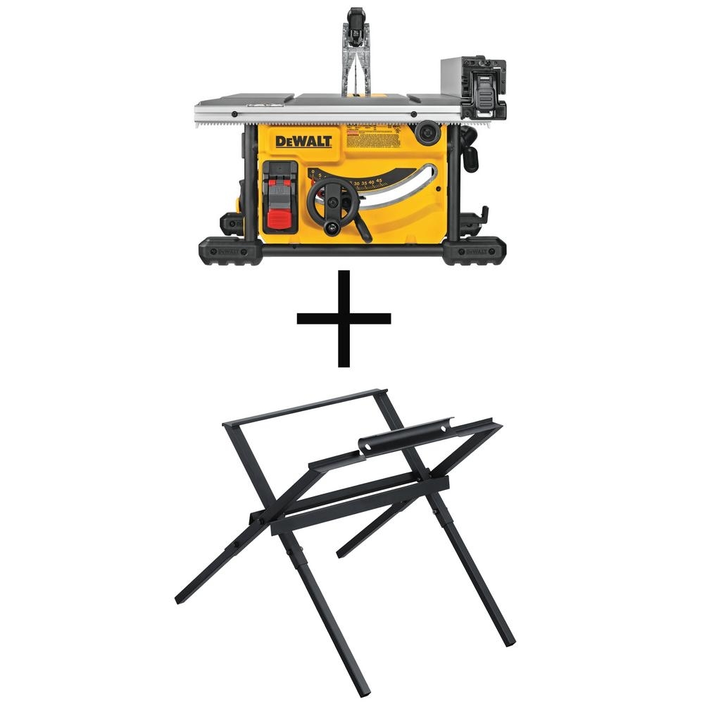 DEWALT 15 Amp Corded 8-1/4 in. Compact Jobsite Tablesaw with  Stand- $349 HomeDepot