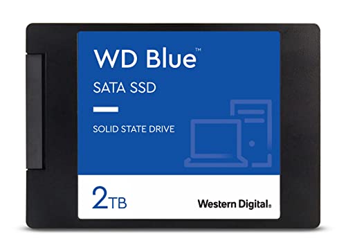 Western Digital 2TB WD Blue 3D NAND Internal PC SSD - SATA III 6 Gb/s, 2.5"/7mm, Up to 560 MB/s - WDS200T2B0A $169.99