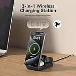 EnergyCell Qi2 3 in 1 Wireless Charging Station for Apple $8.99
