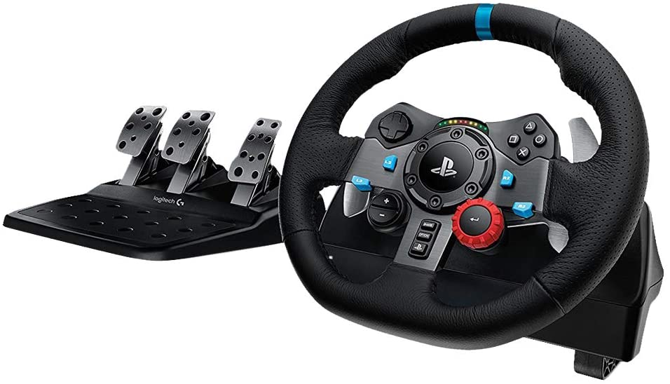 Logitech Dual-Motor Feedback Driving Force G29 Gaming Racing Wheel with Responsive Pedals for PlayStation 4 and PlayStation 3 [Wheel/Pedals Only, PC + PS4 Compatible] $237.77