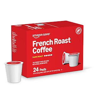 Prime Members: 24-Ct Happy Belly Dark Roast Coffee Pods (French Roast) $4.90 or Less w/ S&S + Free S&H