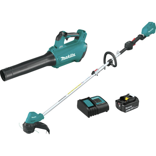 Makita XT286SM1 18V LXT Lithium-Ion Brushless Cordless Blower / String Trimmer Combo Kit (4 Ah) $215.2