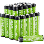 Amazon.com: Amazon Basics 24-Pack Rechargeable AAA NiMH Performance Batteries, 800 mAh, Recharge up to 1000x Times, Pre-Charged : Health &amp; Household $15.33