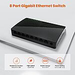 Tenda SG108, 8-Port Gigabit Ethernet Switch $11.99 + Free Shipping