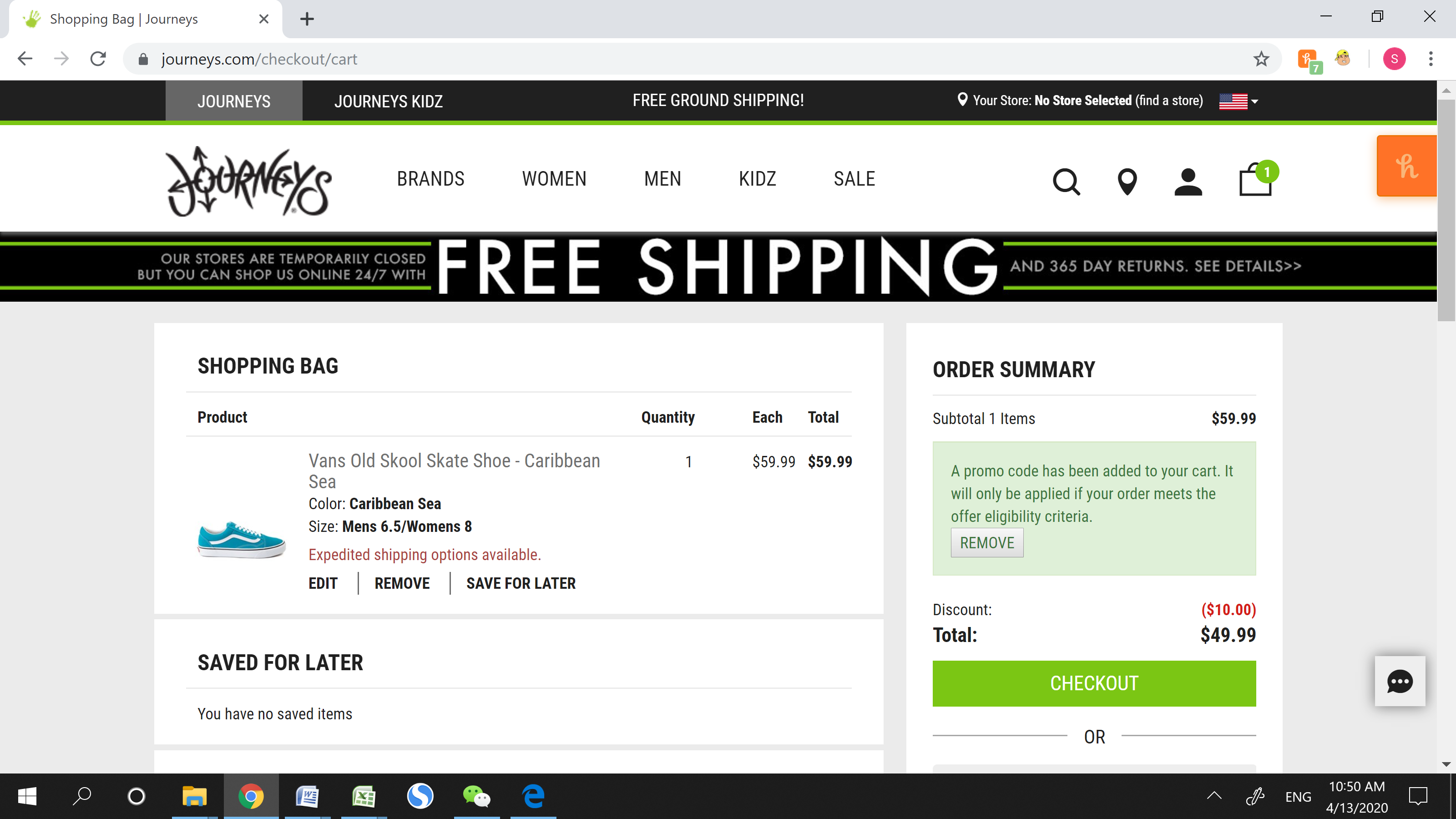 promo code for journeys vans