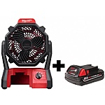 Milwaukee M18 18V Portable Jobsite Cordless Fan + 2.0Ah Battery $79 + Free Curbside Pickup (Select Locations)