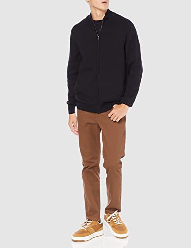 Amazon Essentials Men's Full-Zip Cotton Sweater, Black, Medium $13.60 + Free Shipping w/ Prime or on $25+