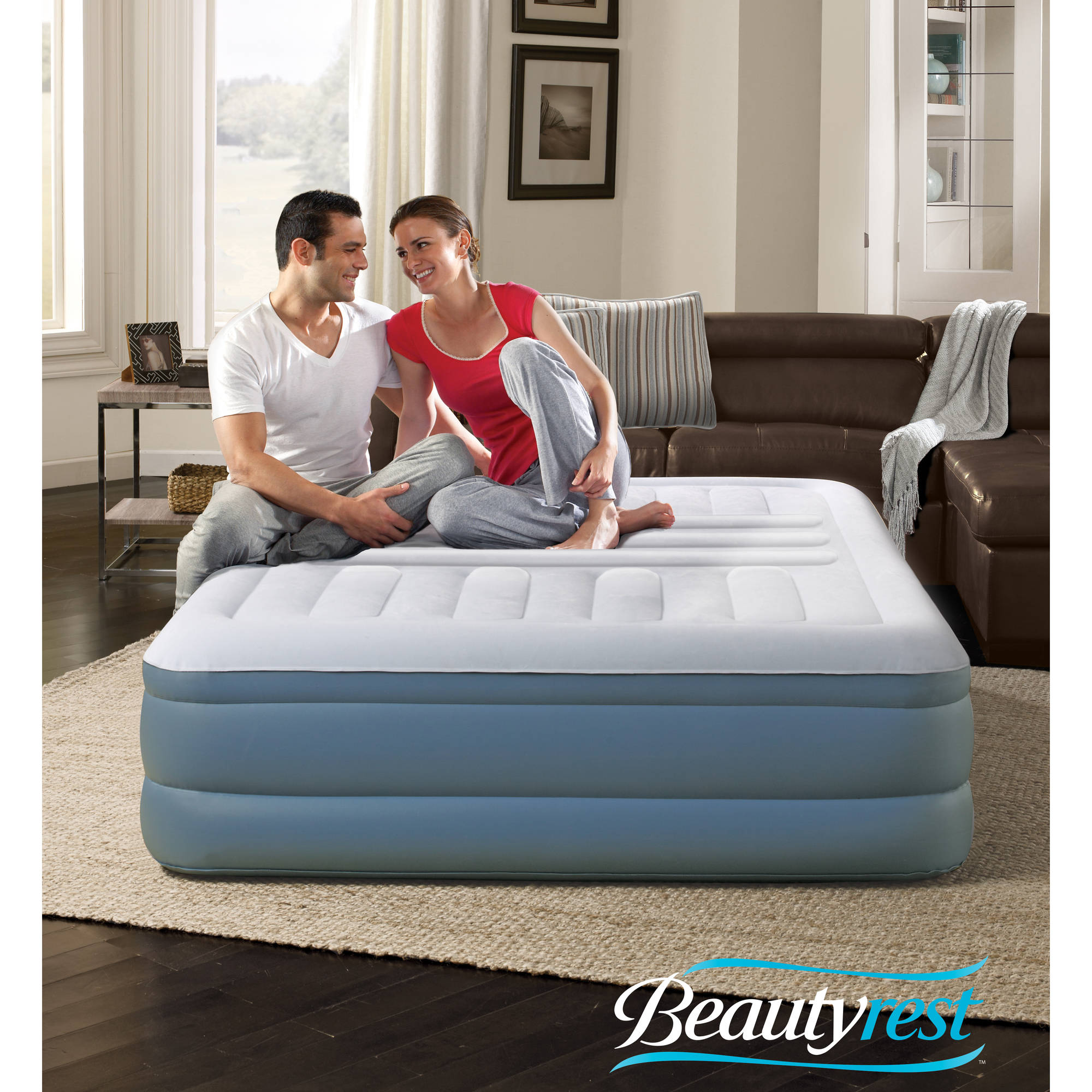 Beautyrest Queen 18 Silver Lumbar Lux Raised Air Mattress With