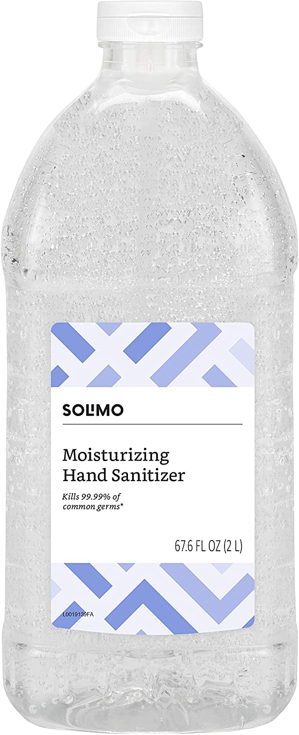 Amazon Brand - Solimo Hand Sanitizer, Original Scent, 67.6 Fl Oz (Pack of 1) $11.99