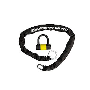 Swagman Sentry Bike Lock 8mm Thick Hardened Steel Chain and Lock $13.20 @ Amazon