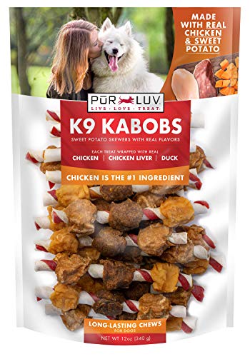 12-Oz Pur Luv K9 Kabob Real Chicken, Duck, and Sweet Potato Dog Treats $6