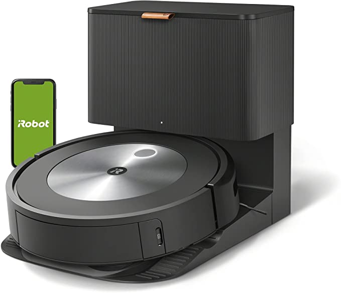 iRobot Roomba j7+ (7550) Self-Emptying Robot Vacuum – Identifies and avoids obstacles like pet waste & cords, Empties itself for 60 days, Smart Mapping - $649.99