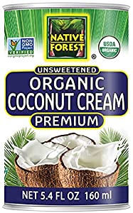 Native Forest Organic Coconut Cream, Unsweetened, 5.4 Fl Oz (Pack of 12) - $9.68