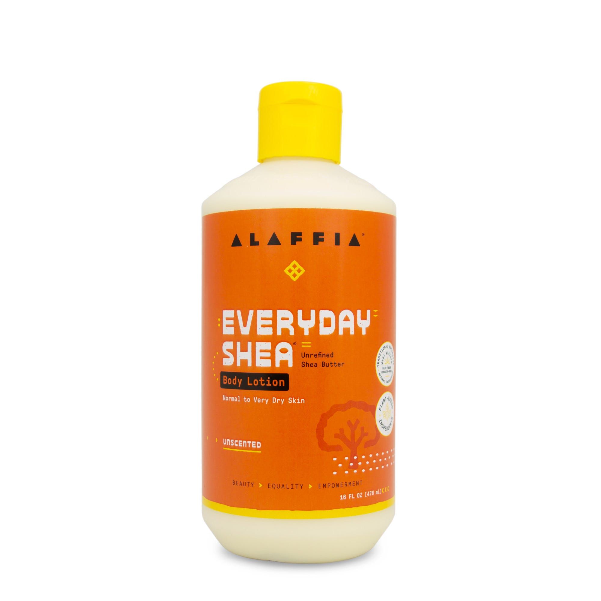 Alaffia Everyday Shea Body Lotion, Normal to Very Dry Skin, Unscented