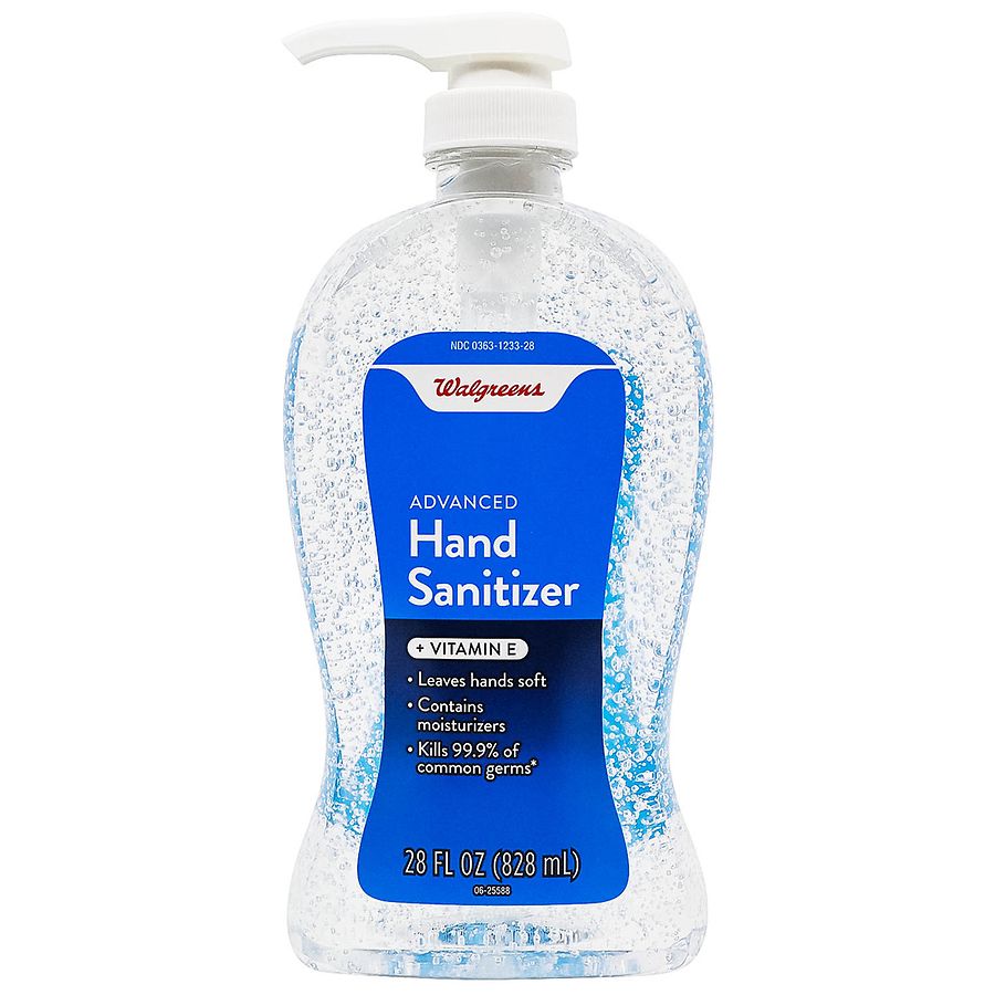 Walgreens advanced hand sanitizer w vitamin e 28 oz 1 29 tax w