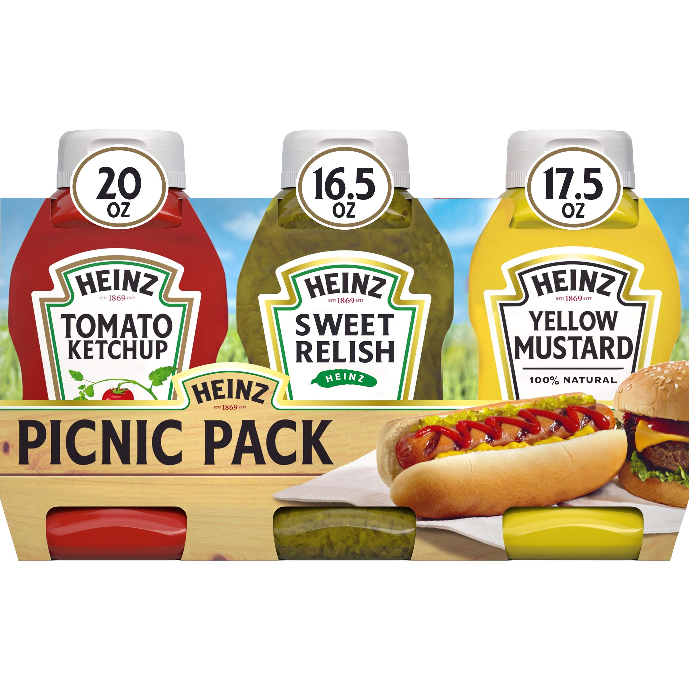Heinz Picnic Pack (20-Oz Ketchup, 16.5-Oz Sweet Relish, 17.5-Oz Yellow Mustard) YMMV - $4.78 or less w/ Subscribe & Save