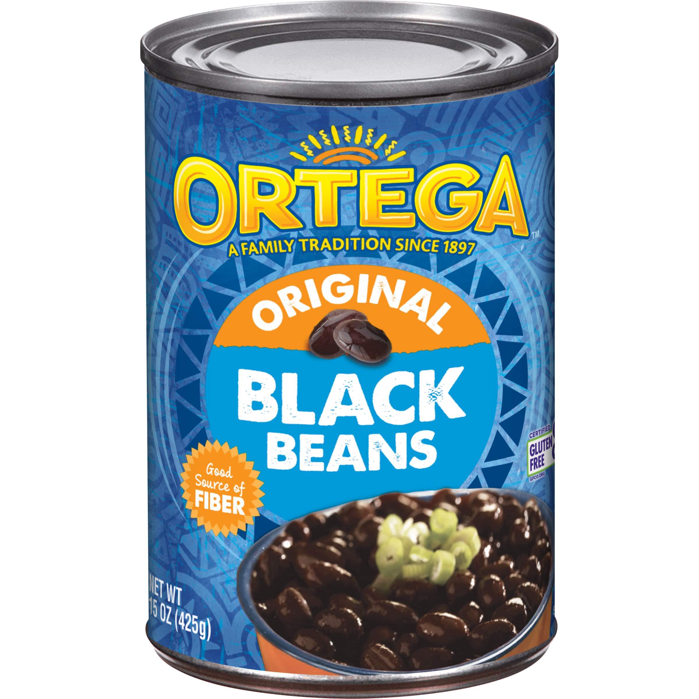 Ortega Black Beans, Original Flavor, 15 Ounce (Pack of 12) - $9.49 w/ Subscribe & Save ($0.79/can)
