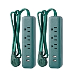 Home Depot YMMV PRIVATE BRAND UNBRANDED 3 ft. 3-Outlet 2-USB Surge Protector (2-Pack) LTS-03H-B - $4.99