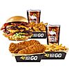 Buffalo Wild Wings pick 6 meal deal, 2 entrees, 2 sides, 2 drinks for $19.99