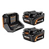 Buy Ridgid 18V MAX Output Starter Kit with (2) 4.0 Ah Batteries and Charger Get Free Tool $149
