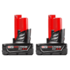 MILWAUKEE M12 REDLITHIUM XC 3.0Ah Battery 2-Pack (48-11-2412) &ndash; Extended Runtime and High Performance