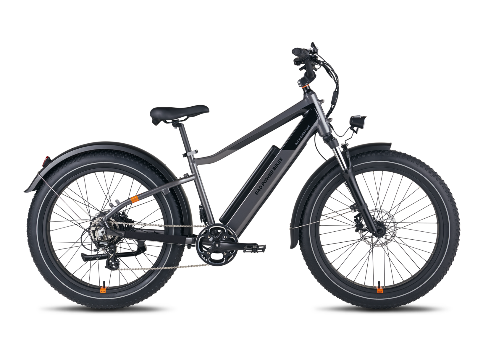 Rad Power Bikes RadRover 6 Plus Electric Fat Tire Bike (High Step, Charcoal)