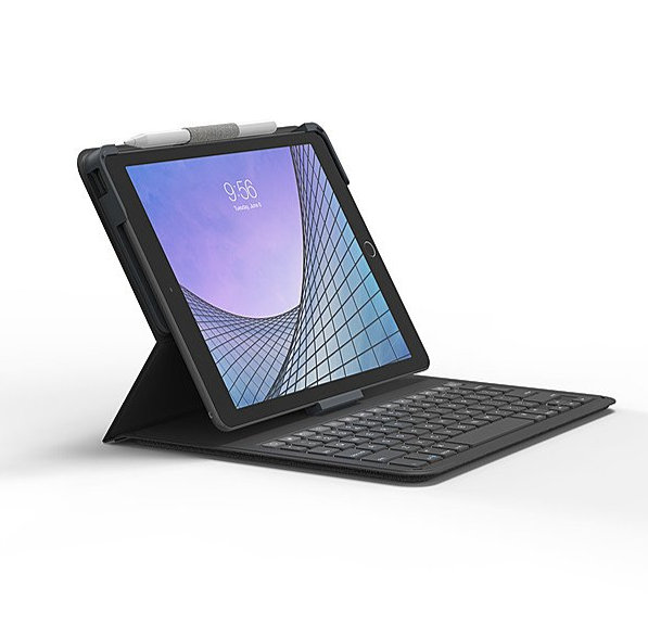 ZAGG - Messenger Folio 2 Keyboard & Case for Apple iPad 10.2" (7th, 8th, 9th Gen) and iPad Air 10.5" (3rd Gen) - Charcoal $19