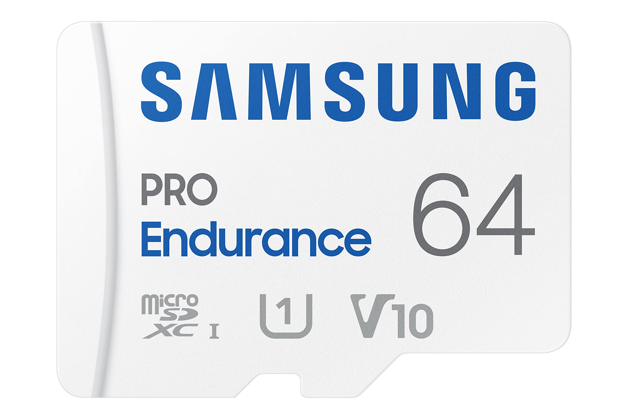 Amazon.com: SAMSUNG PRO Endurance 64GB MicroSDXC Memory Card with Adapter for Dash Cam, Body Cam, and security camera – Class 10, U1, V10 $8
