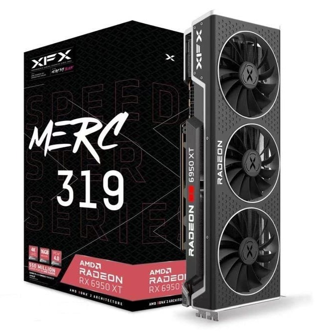 XFX Speedster MERC319 RX 6950XT 16GB GDDR6 Black Graphics Card  $579.99