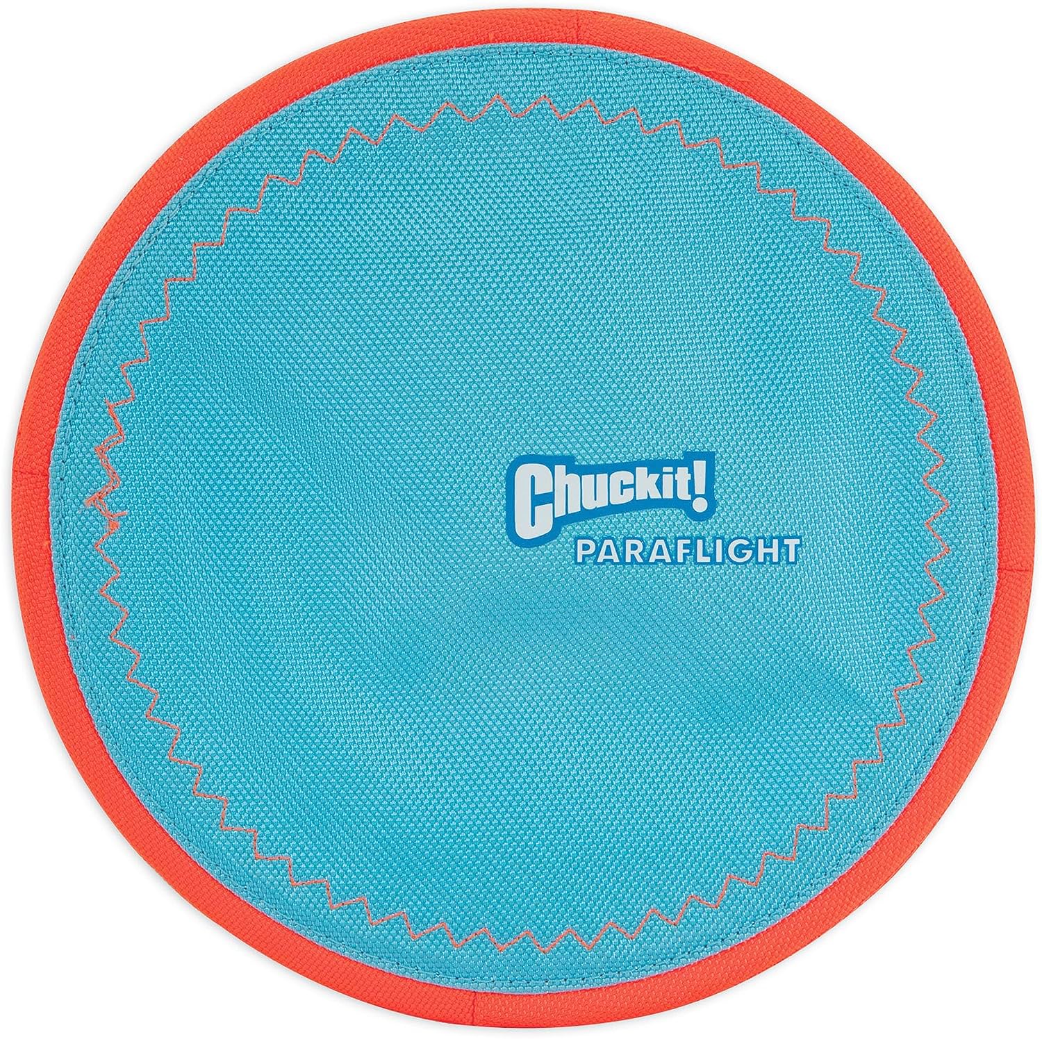 ChuckIt! Paraflight Flying Disc Dog Toy, Large (9.75"), Orange And Blue - $3.79