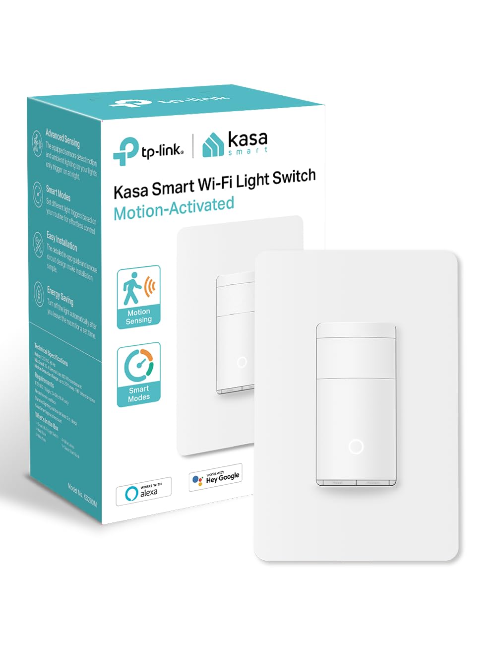 Kasa Smart WiFi Motion Sensor Switch, Single Pole, Needs Neutral Wire $19 dimmer $23 $19.99