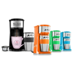 AdirChef Single Serve Mini Travel Coffee Maker &amp; 15oz Travel Mug, Pick Color For $16.99 @ Woot. Free Shipping with Amazon Prime.