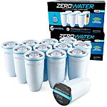 ZeroWater Official Replacement Filter - 5-Stage Filter Replacement 0 TDS for Improved Tap Water Taste - NSF Certified to Reduce Lead, Chromium, and PFOA/PFOS, 12-Pack $132.27
