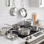 12-Piece Cuisinart Multiclad Pro Tri-Ply Stainless Cookware Set + $30 Kohl's Cash $168.30 + Free Shipping