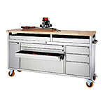 YMMV - TRINITY 66&quot; Stainless Steel Rolling Workbench with Clampable Raised Top - In-Store Costco - $350