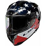 LS2 Challenger Carbon Americarbon Motorcycle Helmet - $329