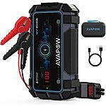 AVAPOW Car Jump Starter 2000A Peak Jump Boxes for Vehicles(12V 8L Gas/6.5L Diesel Engine) Equipped Fast Wireless Charging Jump Starter Battery Pack - $50.99