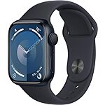 Apple Watch Series 9 [GPS 41mm] Smartwatch w/ Midnight Aluminum Case w/ Midnight Sport Band - $329