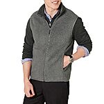 Amazon Essentials Men's Full-Zip Polar Fleece Vest - $7.40