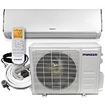 Low-Ambient 12,000 BTU 1 Ton 19 SEER Ductless Mini Split Wall Mounted Inverter Air Conditioner with Heat Pump 208/230V $652