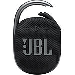 JBL Clip 4 Portable Bluetooth Speaker - Black Only $19.99
